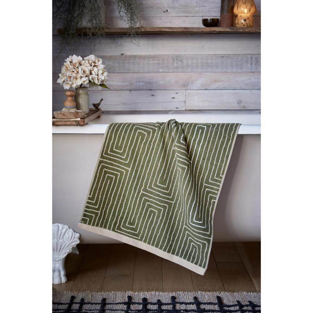 Abigail Ahern X Murmur Pia Towel Sage Green